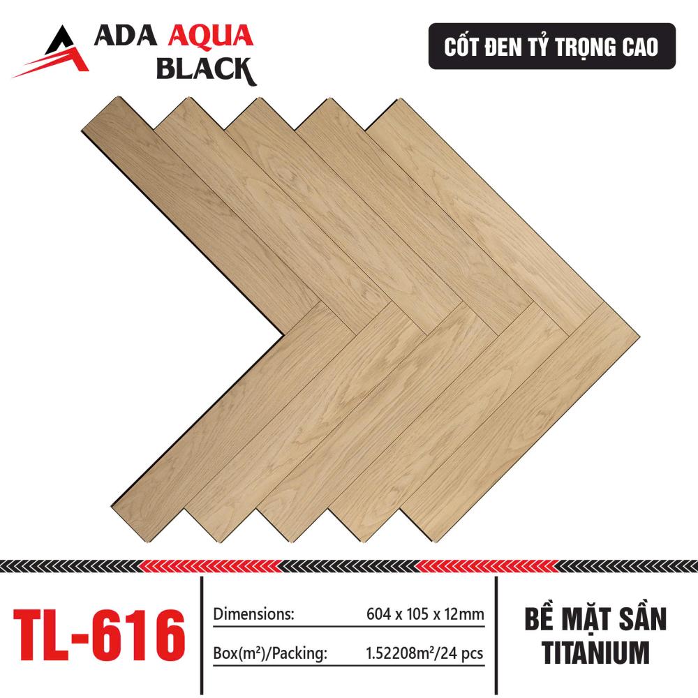 SÀN GỖ XƯƠNG CÁ CỐT ĐEN TL- 616