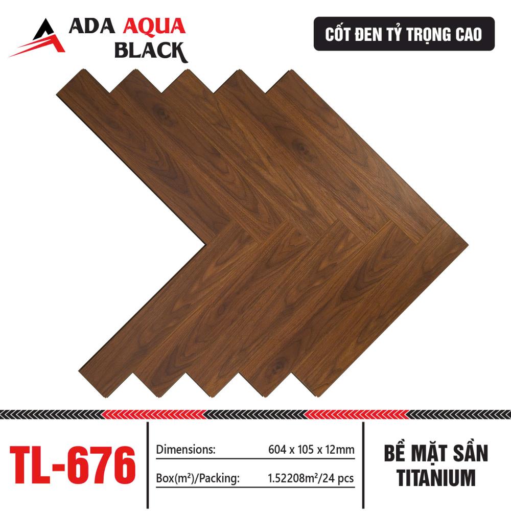 SÀN GỖ XƯƠNG CÁ CỐT ĐEN TL-676